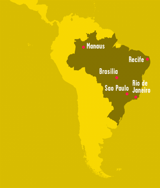Rund um die Millionenstadt Recife im Nordosten Brasiliens werden in sieben zahnärztlichen Praxen ca. 7000 Kinder betreut.